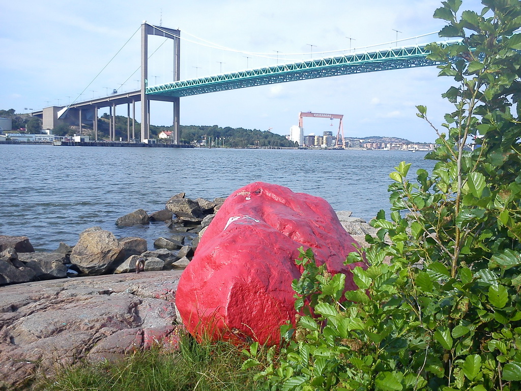 The red rock Röda Sten at Klippan, Gothenburg, SE